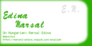 edina marsal business card